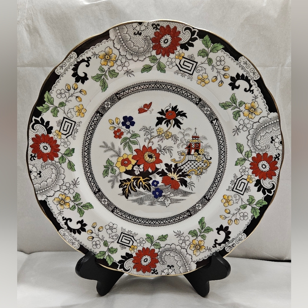 Antique, Coalport "Canton" Dinner Plate.